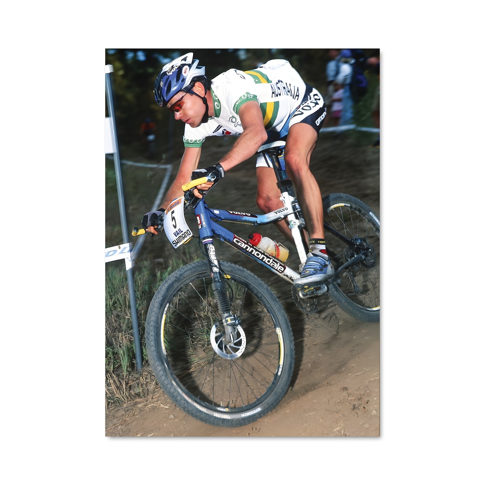 Poster Sur les Traces d'Evans – affiche Cyclisme